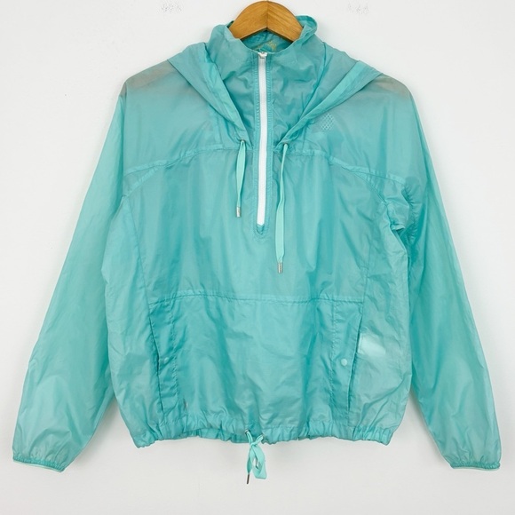 Polo Ralph Lauren Performance Anorak Aqua Wind Breaker Hooded Jacket M - Picture 1 of 16